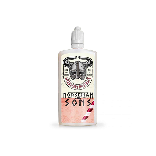 Norsemen 100ml Shortfill Flask Milkshakes 0mg (70VG/30PG) - Flavour: Blueberry Milkshake