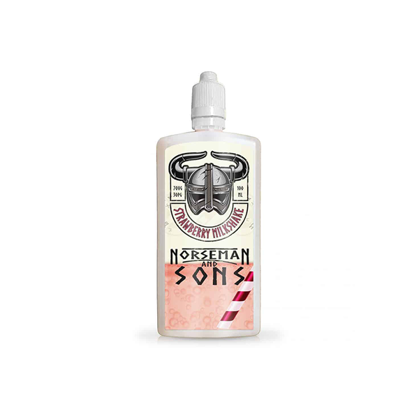 Norsemen 100ml Short-fill Flask Milkshakes 0mg (70VG/30PG) - Flavour: Blueberry Milkshake