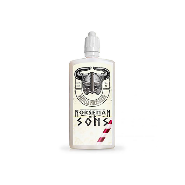 Norsemen 100ml Short-fill Flask Milkshakes 0mg (70VG/30PG) - Flavour: Blueberry Milkshake