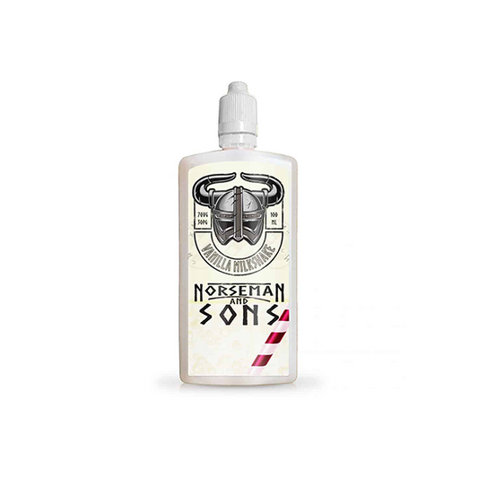 Norsemen 100ml Shortfill Flask Milkshakes 0mg (70VG/30PG) - Flavour: Blueberry Milkshake