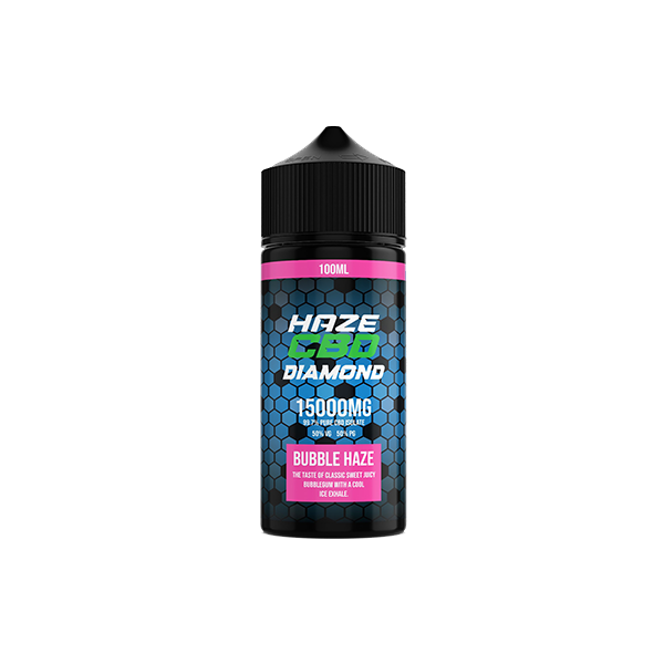 Haze CBD Diamond 15000mg CBD E-Liquid 100ml - Flavour: Blue Raspberry