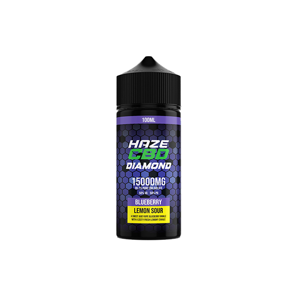 Haze CBD Diamond 15000mg CBD E-Liquid 100ml - Flavour: Blue Lemon Sour