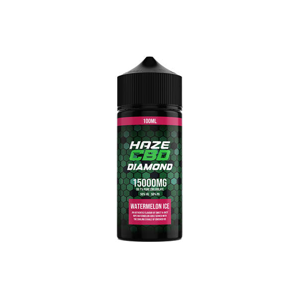 Haze CBD Diamond 15000mg CBD E-Liquid 100ml - Flavour: Blue Raspberry
