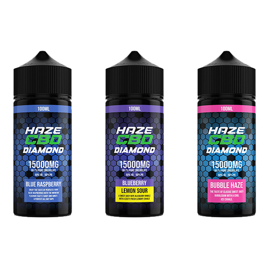 Haze CBD Diamond 15000mg CBD E-Liquid 100ml - Flavour: Watermelon Ice