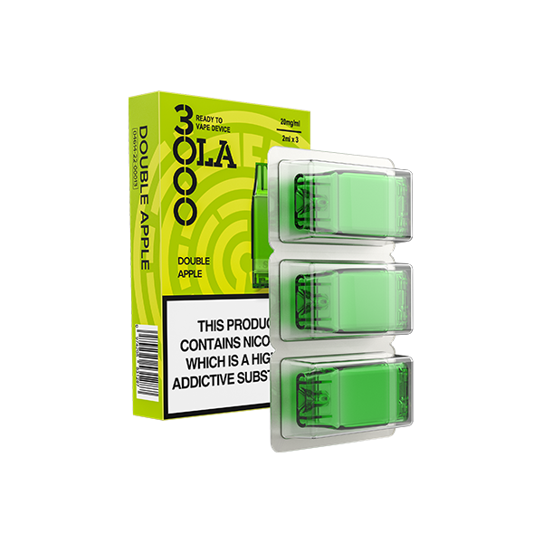 20mg SMPO Ola 3000 Prefilled Pods 2ml 1800 Puffs - 3 Pcs - Flavour: Red Energy
