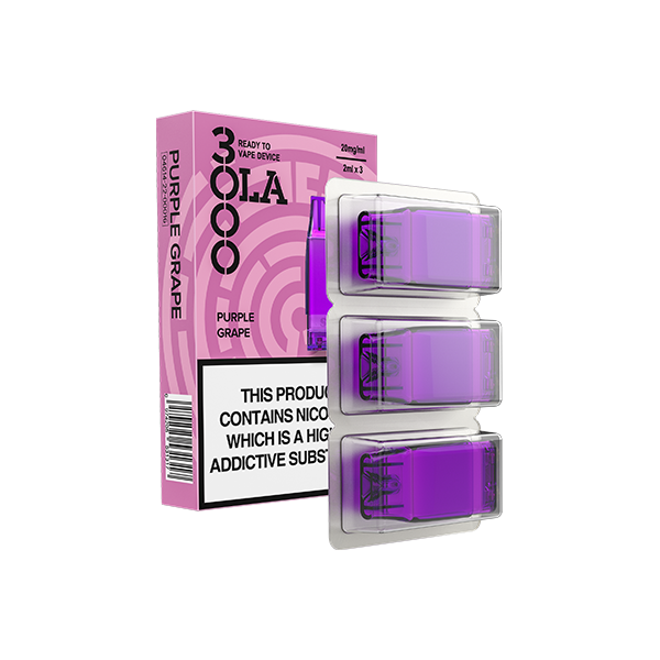 20mg SMPO Ola 3000 Prefilled Pods 2ml 1800 Puffs - 3 Pcs - Flavour: Red Energy