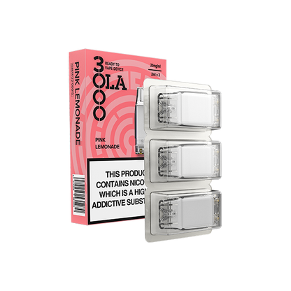 20mg SMPO Ola 3000 Prefilled Pods 2ml 1800 Puffs - 3 Pcs - Flavour: Pink Lemonade