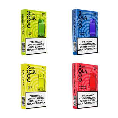 20mg SMPO Ola 3000 Prefilled Pods 2ml 1800 Puffs - 3 Pcs - Flavour: Double Apple
