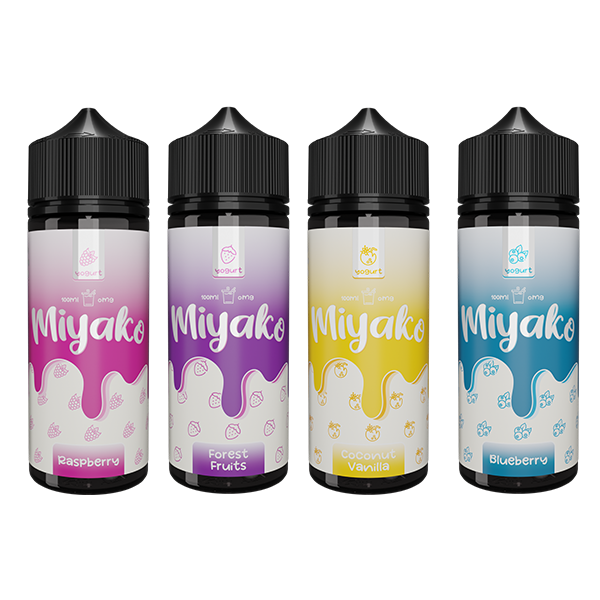 0mg Wick Liquor Miyako Yoghurt 100ml Shortfill (70VG/30PG) - Flavour: Forest Fruits