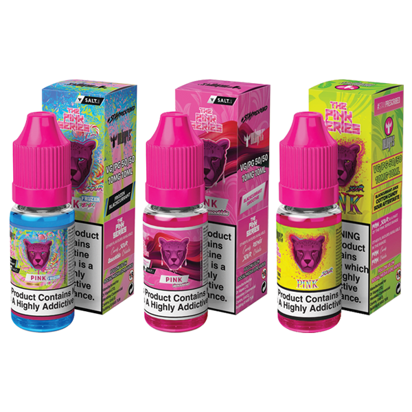 10mg The Pink Series by Dr Vapes 10ml Nic Salt (50VG-50PG) - Flavour: Pink Sour