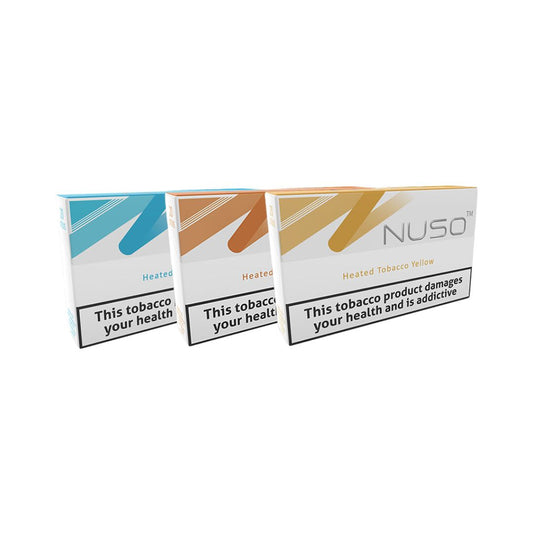 NUSO Heated Tobacco Sticks Strength 4 - 20 Sticks - Flavour: Blue Tobacco