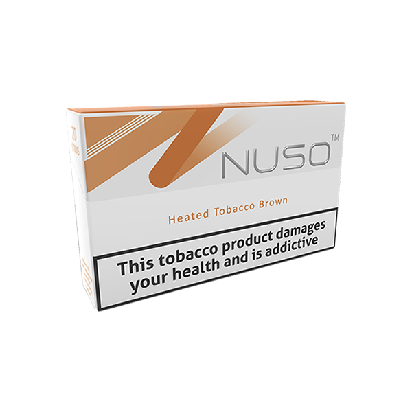 NUSO Heated Tobacco Sticks Strength 4 - 20 Sticks - Flavour: Brown Tobacco