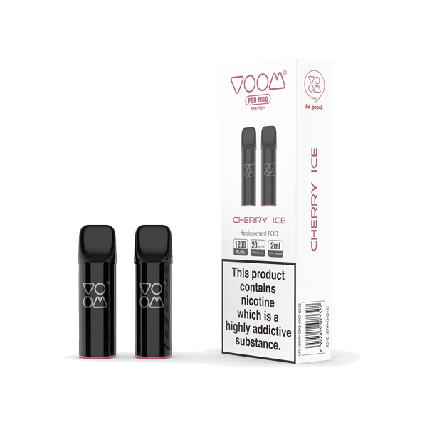 20mg Voom Pod Mod Replacement Mesh Pods 2PCS 1.2Ω 2ml - Flavour: Cola Lime