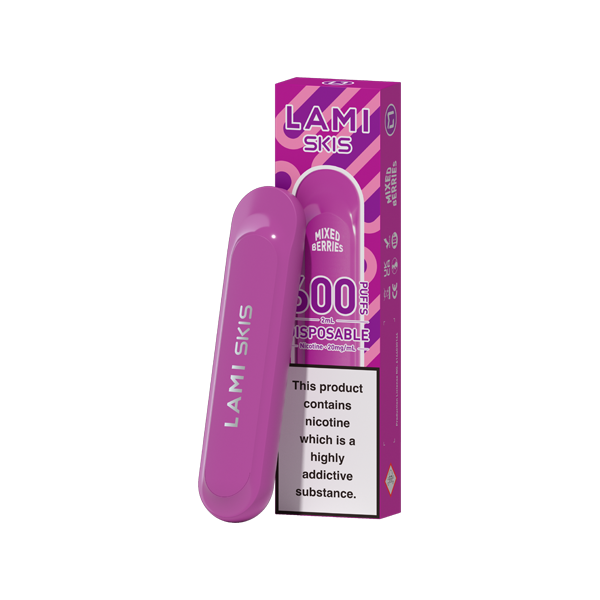 20mg Lami Skis Disposable Vaping Device 600 Puffs - Flavour: Tropical Storm