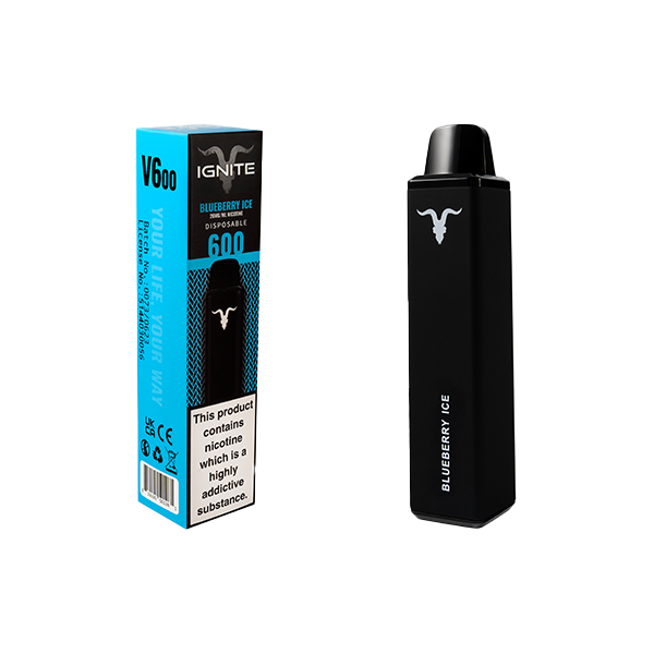 20mg IGNITE V600 Disposable 600 Puff - Flavour: Watermelon Ice