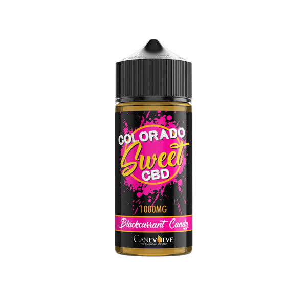 Colorado Sweet 1000mg CBD Vaping Liquid 100ml (50PG/50VG) - Flavour: Strawberry Candy