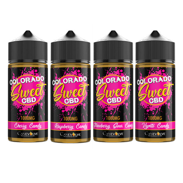 Colorado Sweet 1000mg CBD Vaping Liquid 100ml (50PG-50VG) - Flavour: Vymto Candy