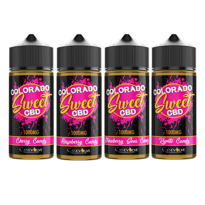 Colorado Sweet 1000mg CBD Vaping Liquid 100ml (50PG/50VG) - Flavour: Raspberry Candy