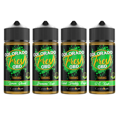Colorado Fresh 1000mg CBD Vaping Liquid 100ml (50PG/50VG) - Flavour: Lemon Skunk