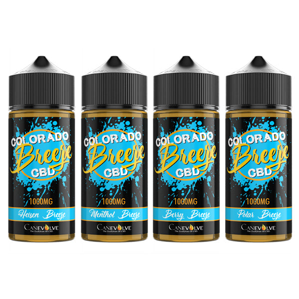 Colorado Breeze 1000mg CBD Vaping Liquid 100ml (50PG/50VG) - Flavour: Heisen Breeze