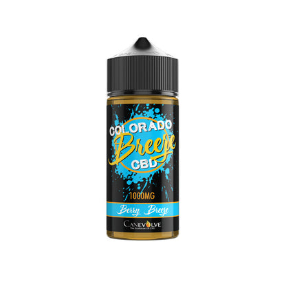 Colorado Breeze 1000mg CBD Vaping Liquid 100ml (50PG/50VG) - Flavour: Menthol Breeze
