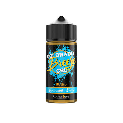 Colorado Breeze 1000mg CBD Vaping Liquid 100ml (50PG/50VG) - Flavour: Menthol Breeze
