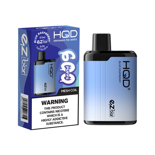 20mg HQD EZ Bar Disposable Vape Device 600 Puffs - Flavour: Lime Passion Fruit