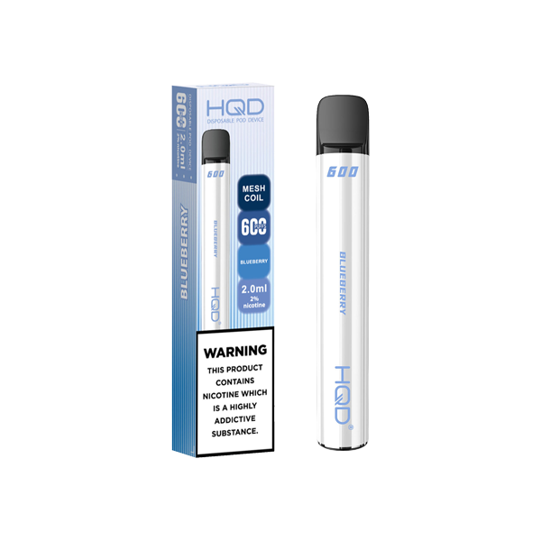 20mg HQD 600 Disposable Vape Device 600 Puffs - Flavour: Peach Pineapple Ice