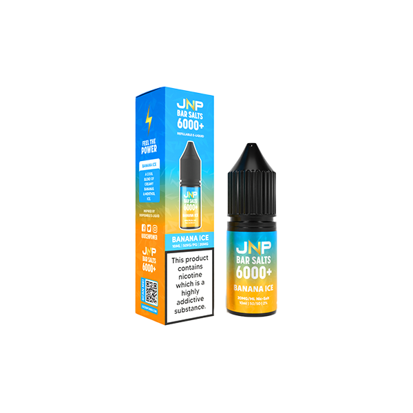 10mg JNP 6000+ Bar Salts 10ml (50VG/50PG) - Flavour: Blue Razz Gummy Bear