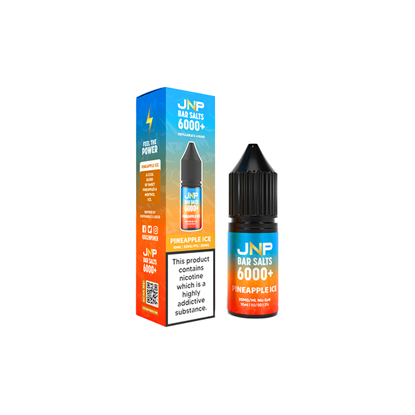 10mg JNP 6000+ Bar Salts 10ml (50VG/50PG) - Flavour: Blue Razz Gummy Bear