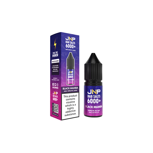 10mg JNP 6000+ Bar Salts 10ml (50VG/50PG) - Flavour: Watermelon Breeze