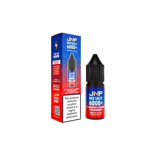 20mg JNP 6000+ Bar Salts 10ml (50VG/50PG) - Flavour: Strawberry Banana