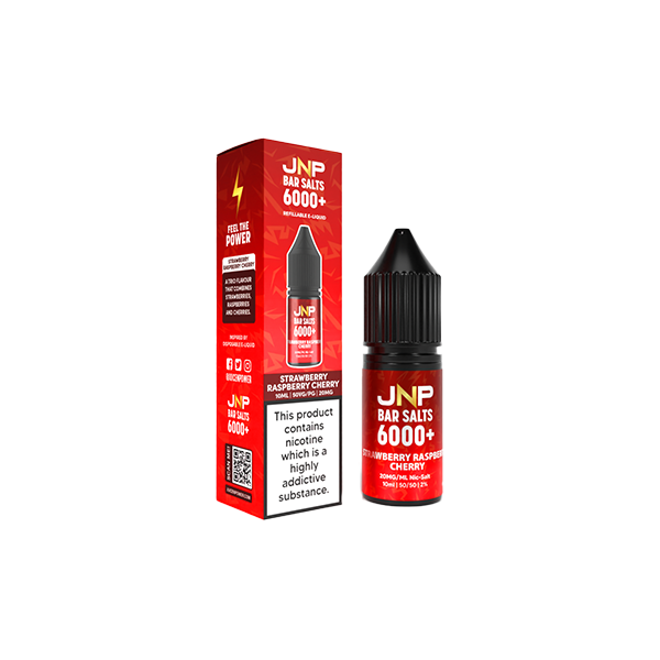 20mg JNP 6000+ Bar Salts 10ml (50VG/50PG) - Flavour: Juicy Peach