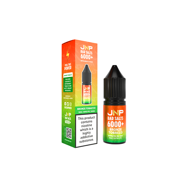 20mg JNP 6000+ Bar Salts 10ml (50VG/50PG) - Flavour: Banana Ice