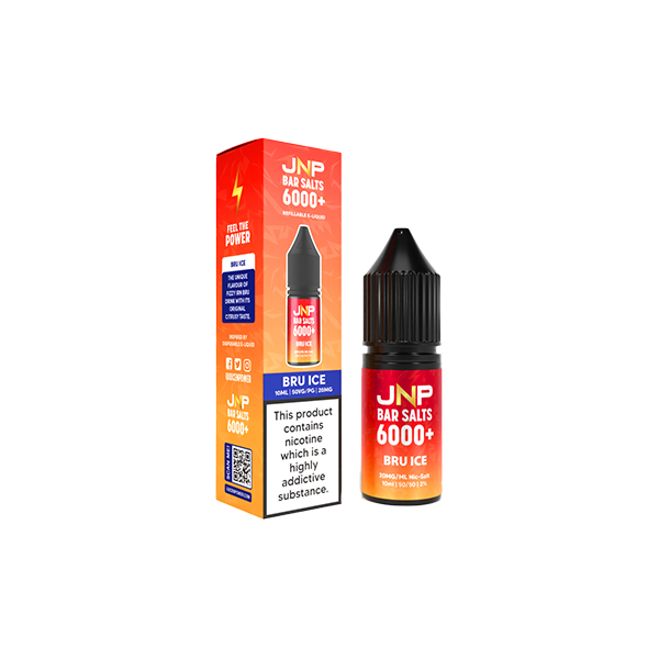 20mg JNP 6000+ Bar Salts 10ml (50VG/50PG) - Flavour: Mr Blue