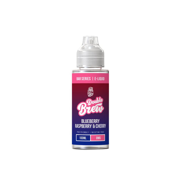 0mg Ohm Brew Bar Series Double Brew 100ml Shortfill (55VG/45PG) - Flavour: Blueberry Raspberry Cherry