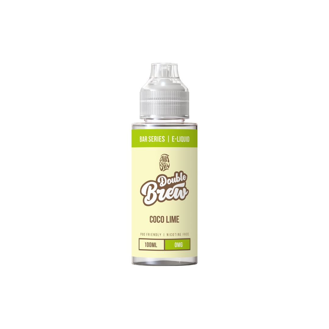 0mg Ohm Brew Bar Series Double Brew 100ml Shortfill (55VG/45PG) - Flavour: Rhubarb & Custard