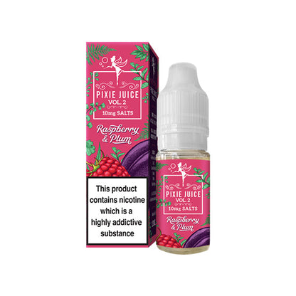 10mg Pixie Juice Volume 2 10ml Nic Salts (50VG/50PG) - Flavour: Wild Strawberries & Blueberries