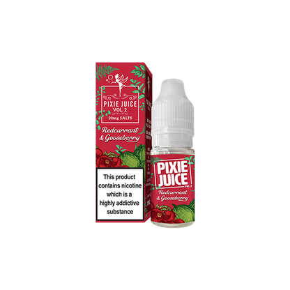 20mg Pixie Juice Volume 2 10ml Nic Salts (50VG/50PG) - Flavour: Raspberry & Plum
