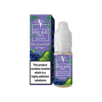 20mg Pixie Juice Volume 2 10ml Nic Salts (50VG/50PG) - Flavour: Raspberry & Plum