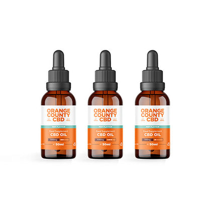 Orange County CBD 1000mg Flavoured Tincture Oil 30ml - Flavour: Cherry