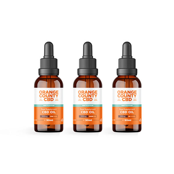 Orange County CBD 1000mg Flavoured Tincture Oil 30ml - Flavour: Mint