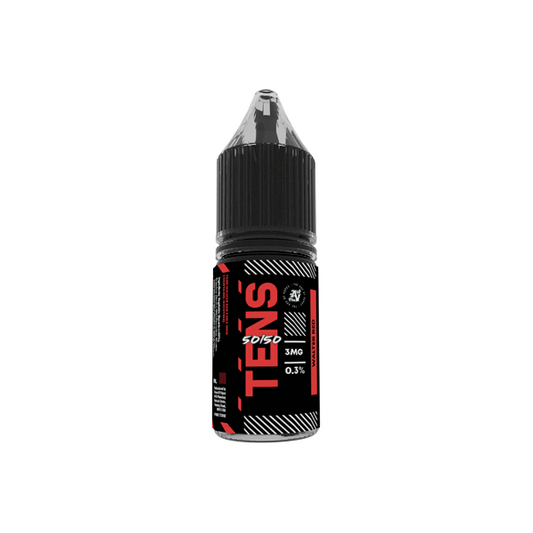 18mg Tens 50/50 10ml (50VG/50PG) - (Full Box) Pack Of 10 - Flavour: Slush