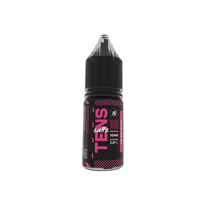 10mg Tens Salts 10ml Nic Salts (50VG/50PG) - (Full Box) Pack Of 10 - Flavour: Kiwi Passion Guava Ice