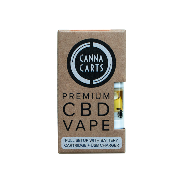 Cannacarts Premium CBD Vape Full Setup - Flavour: Super Lemon
