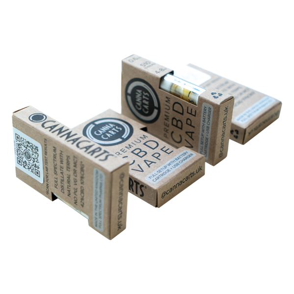 Cannacarts Premium CBD Vape Full Setup - Flavour: Tangerine Dream