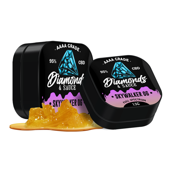 Diamonds & Sauce 95% Full Spectrum CBD Distillate - 1.5g - Terpene Strains: Girl Scout Cookies