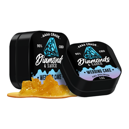 Diamonds & Sauce 95% Full Spectrum CBD Distillate - 1.5g - Terpene Strains: Girl Scout Cookies