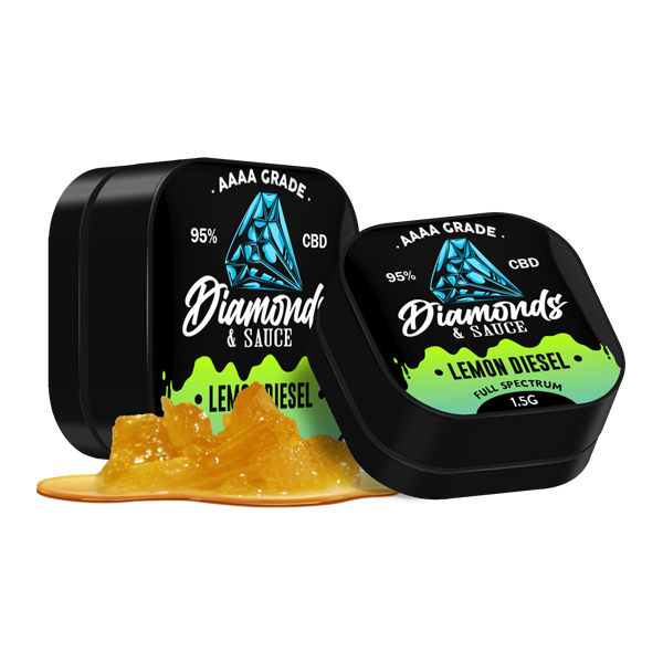 Diamonds & Sauce 95% Full Spectrum CBD Distillate - 1.5g - Terpene Strains: Skywalker OG