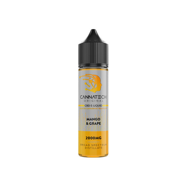 Cannatech 2000mg Broad Spectrum CBD E-liquid 50ml - Flavour: Blueberry & Cherry